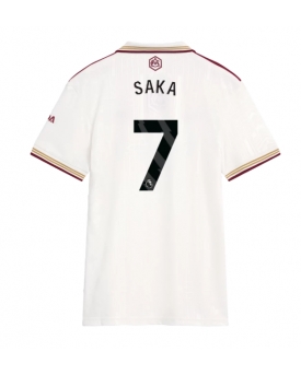 Arsenal Bukayo Saka #7 Maglia Gara Terza Repliche 2025-26 Donna Maniche Corte